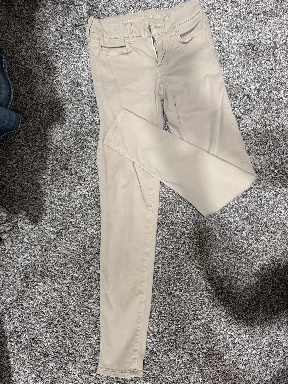 American Eagle Outfitters Light Beige Skinny Jeans